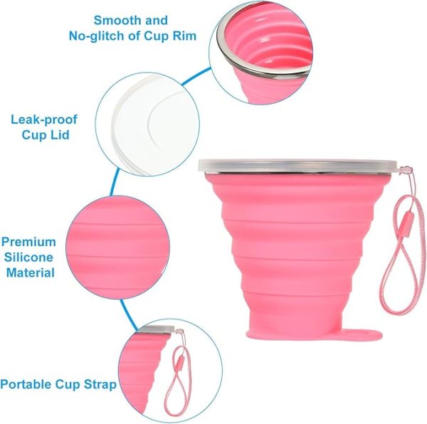 Cute Telescopic Collapsible Silicone Foldable Cup